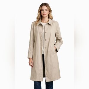 Vintage 70s London Fogs Trench Coat Men's Removable Faux Liner Size 40R